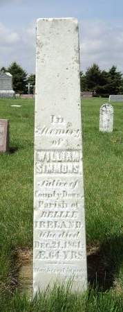 SIMMONS, WILLIAM - Dubuque County, Iowa | WILLIAM SIMMONS 