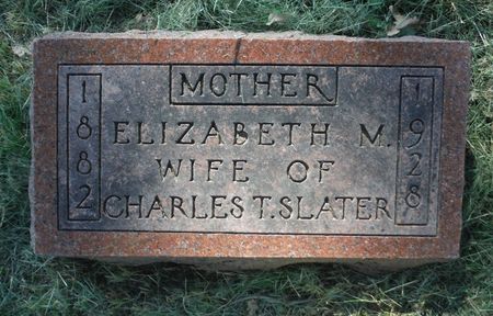 SLATER, ELIZABETH - Dubuque County, Iowa | ELIZABETH SLATER 