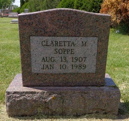 SOPPE, CLARETTA M. - Dubuque County, Iowa | CLARETTA M. SOPPE 