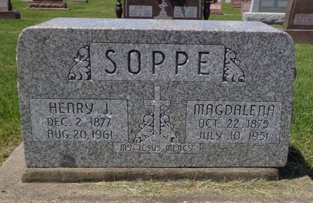 SOPPE, MAGDALENA - Dubuque County, Iowa | MAGDALENA SOPPE 