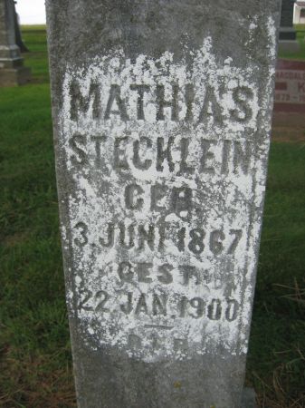 STECKLEIN, MATHIAS - Dubuque County, Iowa | MATHIAS STECKLEIN 