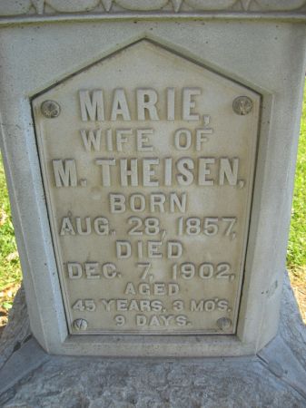 THEISEN, MARIE - Dubuque County, Iowa | MARIE THEISEN 