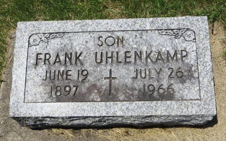 UHLENKAMP, FRANK - Dubuque County, Iowa | FRANK UHLENKAMP 