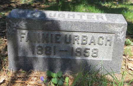 URBACH, FANNIE - Dubuque County, Iowa | FANNIE URBACH 