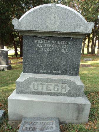 UTECH, WILHELMINA - Dubuque County, Iowa | WILHELMINA UTECH 