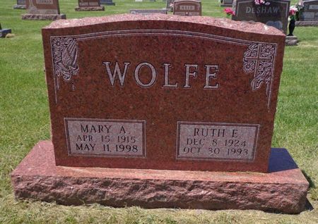WOLFE, MARY A. - Dubuque County, Iowa | MARY A. WOLFE 