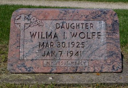 WOLFE, WILMA I. - Dubuque County, Iowa | WILMA I. WOLFE 