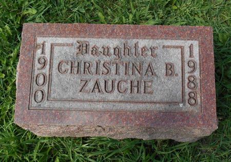ZAUCHE, CHRISTINA B. - Dubuque County, Iowa | CHRISTINA B. ZAUCHE 