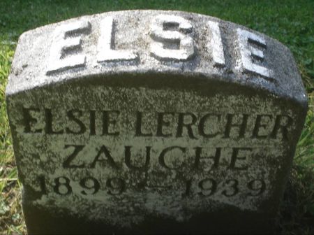 LERCHER ZAUCHE, ELSIE - Dubuque County, Iowa | ELSIE LERCHER ZAUCHE 