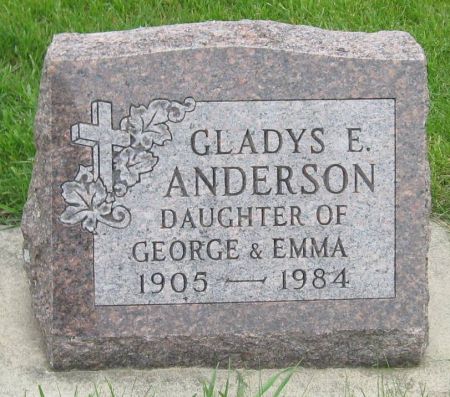 ANDERSON, GLADYS E. - Emmet County, Iowa | GLADYS E. ANDERSON 