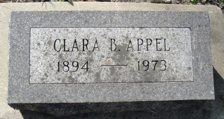 APPEL, CLARA B. - Emmet County, Iowa | CLARA B. APPEL 