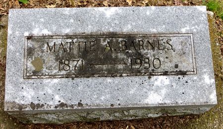 BARNES, MATTIE A. - Emmet County, Iowa | MATTIE A. BARNES 