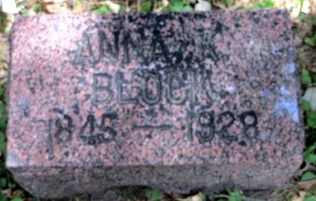 HILLER BLOCK, ANNA KATHERINA - Emmet County, Iowa | ANNA KATHERINA HILLER BLOCK 