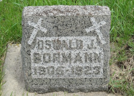 BORMANN, OSWALD JOHN - Emmet County, Iowa | OSWALD JOHN BORMANN 