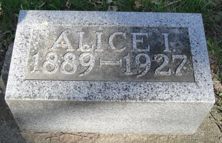 BUCKINGHAM, ALICE I. - Emmet County, Iowa | ALICE I. BUCKINGHAM 