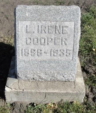 STANHOPE COOPER, LILLIAN IRENE - Emmet County, Iowa | LILLIAN IRENE STANHOPE COOPER 