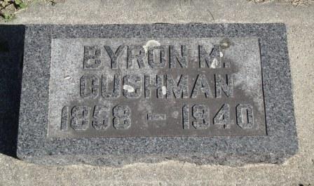 CUSHMAN, BYRON MILTON - Emmet County, Iowa | BYRON MILTON CUSHMAN 