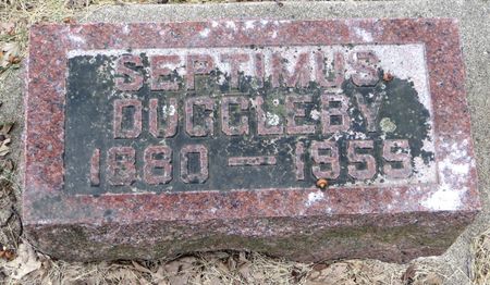 DUGGLEBY, SEPTIMUS - Emmet County, Iowa | SEPTIMUS DUGGLEBY 
