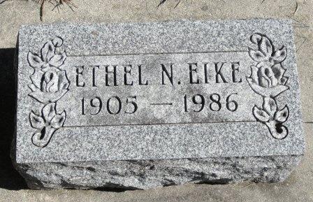 EIKE, ETHEL N. - Emmet County, Iowa | ETHEL N. EIKE 