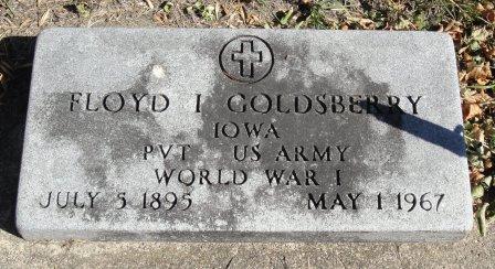 GOLDSBERRY, FLOYD IRWIN - Emmet County, Iowa | FLOYD IRWIN GOLDSBERRY 