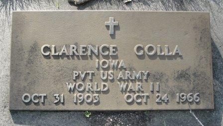 GOLLA, CLARENCE - Emmet County, Iowa | CLARENCE GOLLA 