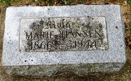 HANSEN HANSEN, MARIE - Emmet County, Iowa | MARIE HANSEN HANSEN 