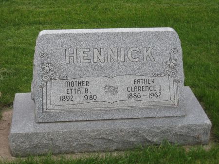 HENNICK, ETTA B. - Emmet County, Iowa | ETTA B. HENNICK 