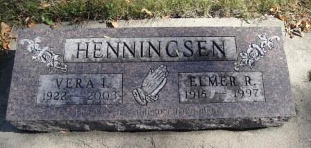 HENNINGSEN, VERA I. - Emmet County, Iowa | VERA I. HENNINGSEN 