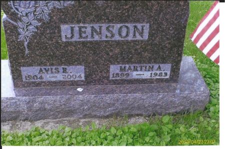 JENSON, AVIS R. - Emmet County, Iowa | AVIS R. JENSON 