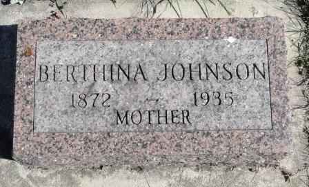 JOHNSON, BERTHINA - Emmet County, Iowa | BERTHINA JOHNSON 
