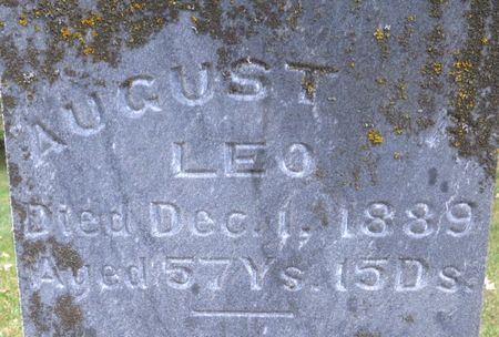 LEO, AUGUST F. - Emmet County, Iowa | AUGUST F. LEO 