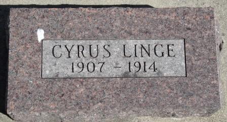 LINGE, CYRUS - Emmet County, Iowa | CYRUS LINGE 