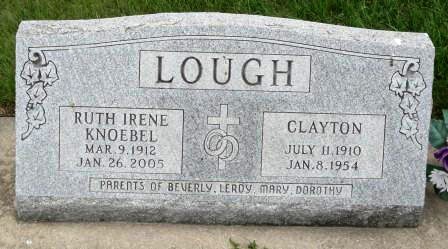 KNOEBEL LOUGH, RUTH IRENE - Emmet County, Iowa | RUTH IRENE KNOEBEL LOUGH 