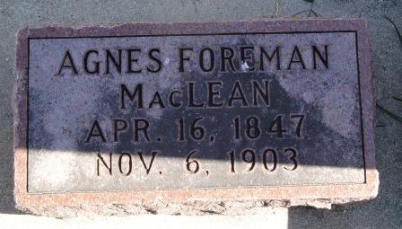 MACLEAN, AGNES - Emmet County, Iowa | AGNES MACLEAN 