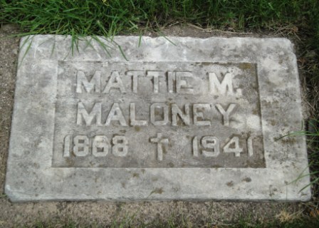 MALONEY, MATTIE A. MARY - Emmet County, Iowa | MATTIE A. MARY MALONEY 