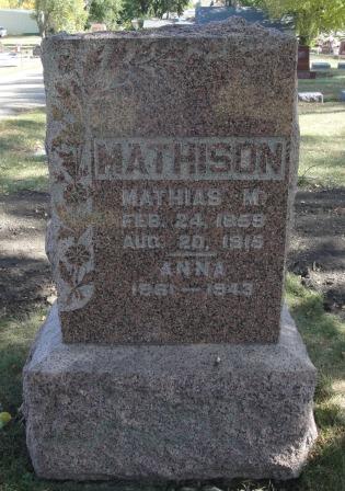 MATHISON, ANNA SERENA - Emmet County, Iowa | ANNA SERENA MATHISON 