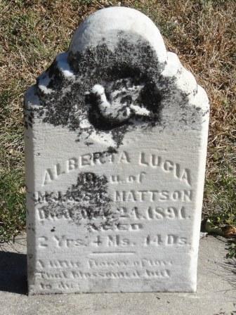 MATTSON, ALBERTA LUCIA - Emmet County, Iowa | ALBERTA LUCIA MATTSON 