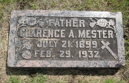 MESTER, CLARENCE AUGUST - Emmet County, Iowa | CLARENCE AUGUST MESTER 