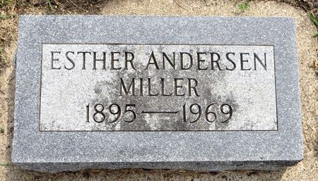 HANSEN MILLER, ESTHER - Emmet County, Iowa | ESTHER HANSEN MILLER 