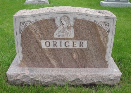 ORIGER, FAMILY MONUMENT - Emmet County, Iowa | FAMILY MONUMENT ORIGER 