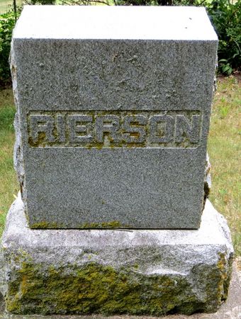 RIERSON, FAMILY MONUMENT - Emmet County, Iowa | FAMILY MONUMENT RIERSON 
