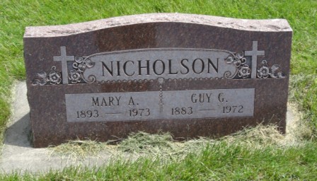 NICHOLSON, MARY AMELIA - Emmet County, Iowa | MARY AMELIA NICHOLSON 
