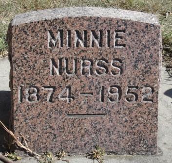 HALL NURSS, MINNIE - Emmet County, Iowa | MINNIE HALL NURSS 