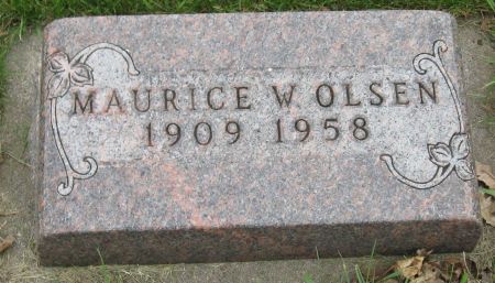 OLSEN, MAURICE W. - Emmet County, Iowa | MAURICE W. OLSEN 