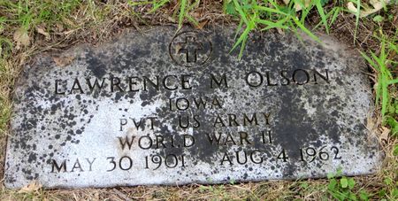 OLSON, LAWRENCE M. - Emmet County, Iowa | LAWRENCE M. OLSON 