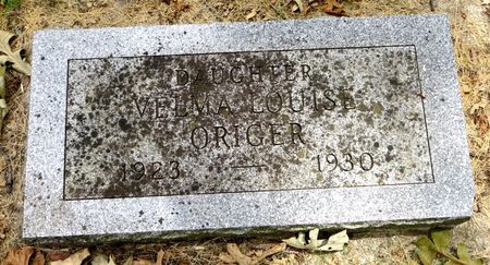 ORIGER, VELMA LOUISE - Emmet County, Iowa | VELMA LOUISE ORIGER 