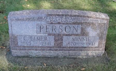 IRWIN PERSON, MINNIE ELVA - Emmet County, Iowa | MINNIE ELVA IRWIN PERSON 