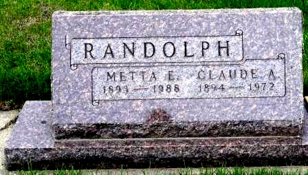 RANDOLPH, CLAUDE AUGUST - Emmet County, Iowa | CLAUDE AUGUST RANDOLPH 