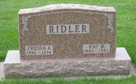 RIDLER, FREIDA A. - Emmet County, Iowa | FREIDA A. RIDLER 