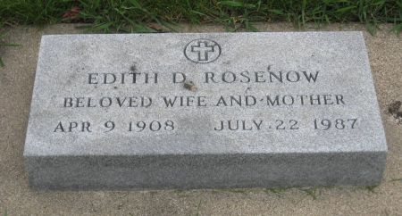 ROSENOW, EDITH D. - Emmet County, Iowa | EDITH D. ROSENOW 